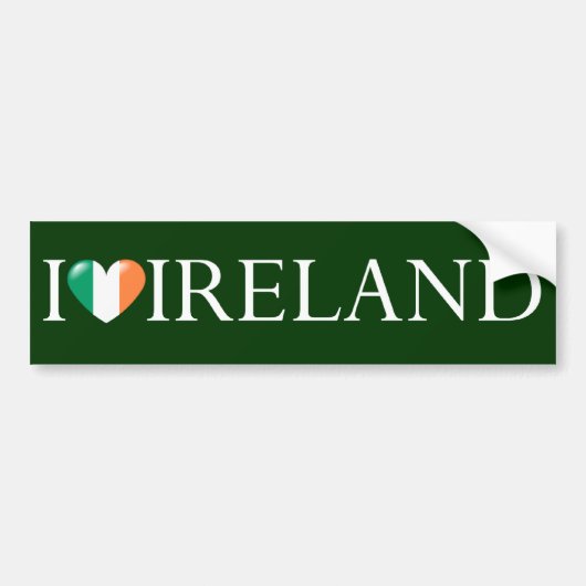 "Ik hou van Ierland" sticker (Voorkant)