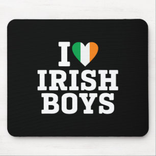 Ik hou van Ierse jongens Ierland vlag hart St Patr Muismat