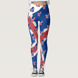 Ik hou van IJsland IJslandse vlag kleuren grappig Leggings