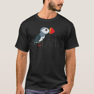 Ik hou van IJsland Puffin IJslands Gift T-Shirt