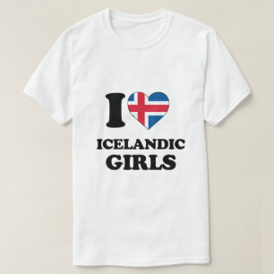 Ik hou van IJslandse meisjes T-shirt