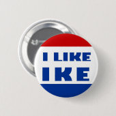 Ik hou van Ike Ronde Button 5,7 Cm (Voorkant /achterkant)