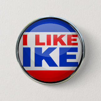 Ik hou van Ike Ronde Button 5,7 Cm