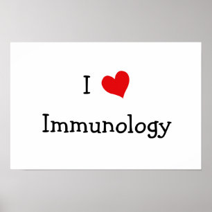 Ik hou van immunologie poster