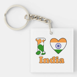 Ik hou van India Sleutelhanger