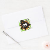 Ik hou van India Vierkante Sticker (Envelop)