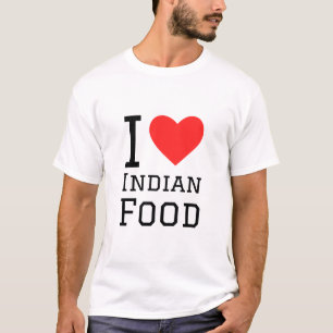 Ik hou van Indiaas eten T-shirt