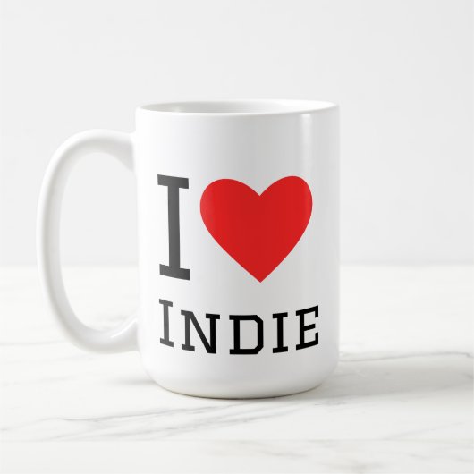 Ik hou van Indie Koffiemok (Links)