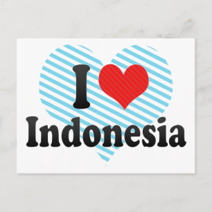 Ik hou van Indonesië Briefkaart