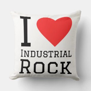 Ik hou van industriële rots kussen
