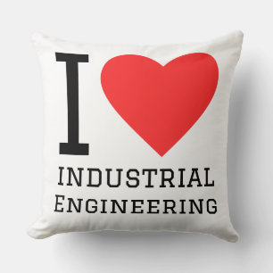 Ik hou van industriële techniek kussen