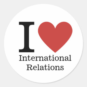 Ik hou ❤️ van International Relations STICKER