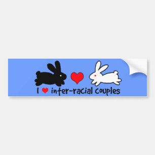 Ik hou van interraciale koppels bumpersticker