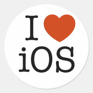 Ik hou van iOS - sticker