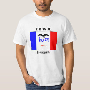 Ik hou van Iowa, de Hawkeye staat, T-shirt