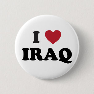 Ik hou van Irak Ronde Button 5,7 Cm