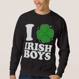 Ik hou van Irish Boys Shamrock Heart St Patrick's Trui
