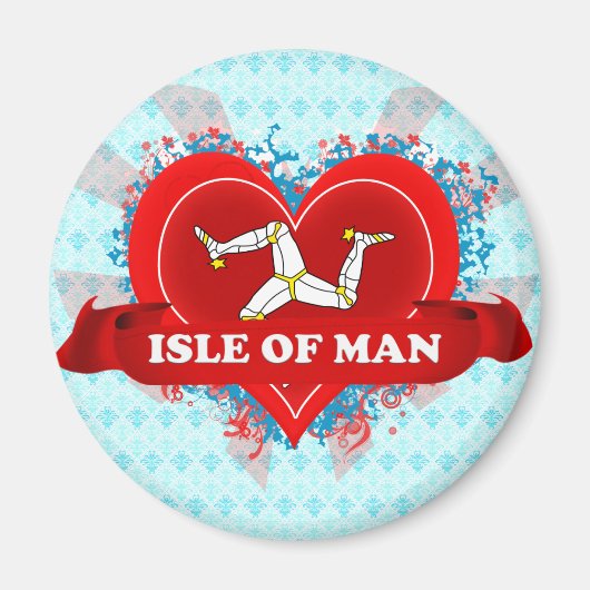  Ik hou van Isle of Man Magneet (Voorkant)