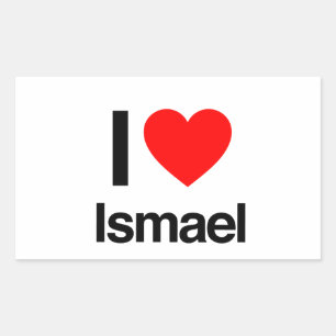 ik hou van ismael rechthoekige sticker