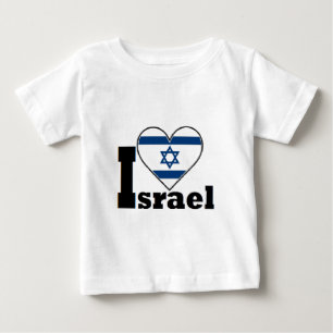 Ik hou van Israël - met een grote vlag van Israë