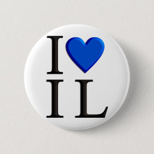 Ik hou van Israël Ronde Button 5,7 Cm