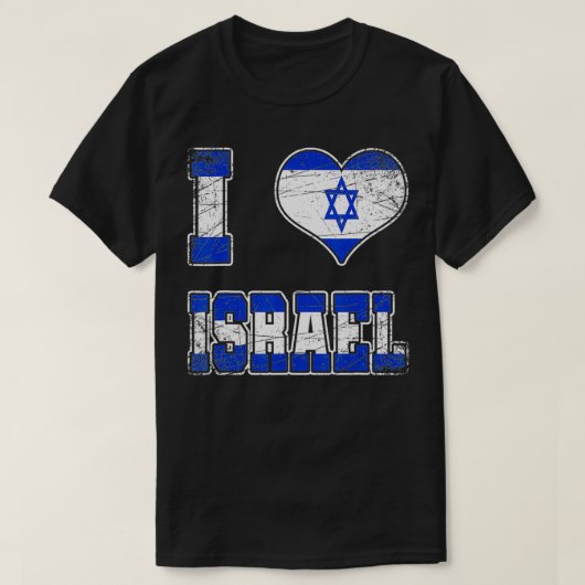 Ik hou van Israël T-shirt (Design voorkant)