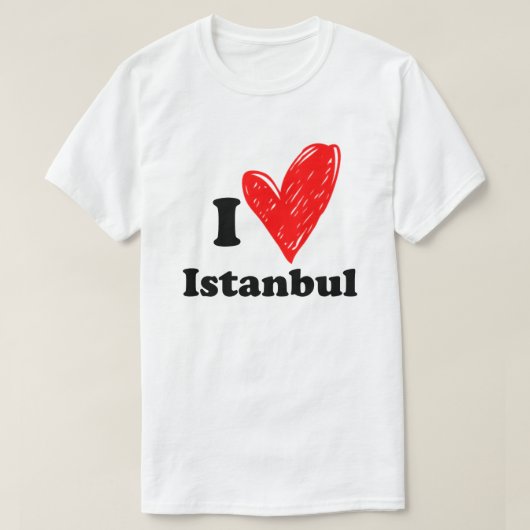Ik hou van Istanbul T-Shirt (Design voorkant)