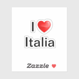 Ik hou van Italia Sticker