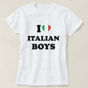 Ik hou van Italiaanse jongens T-shirt