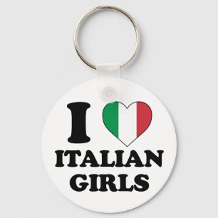 Ik hou van Italiaanse meisjes Sleutelhanger