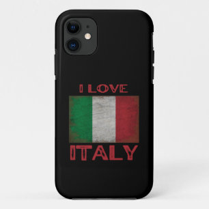 IK HOU VAN ITALIË, ITALIAANSE VLAG iPhone 11 HOESJE