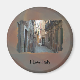 Ik hou van Italië - Italian Side Street Magneet