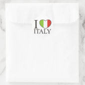 Ik hou van Italië Ronde Sticker (Tas)