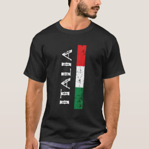 Ik hou van Italië Vlag Italiaans erfgoed T-shirt