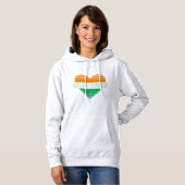 Ik hou van Ivoorkust, Ivoorkust hart Hoodie (Voorkant volledig)