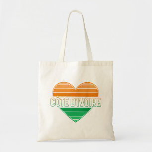 Ik hou van Ivoorkust, Ivoorkust hart Tote Bag