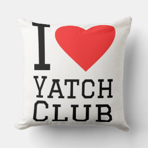Ik hou van jachtclub kussen