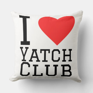 Ik hou van jachtclub kussen
