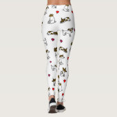 Ik hou van Jack Russell Terrier Leggings (Achterkant)