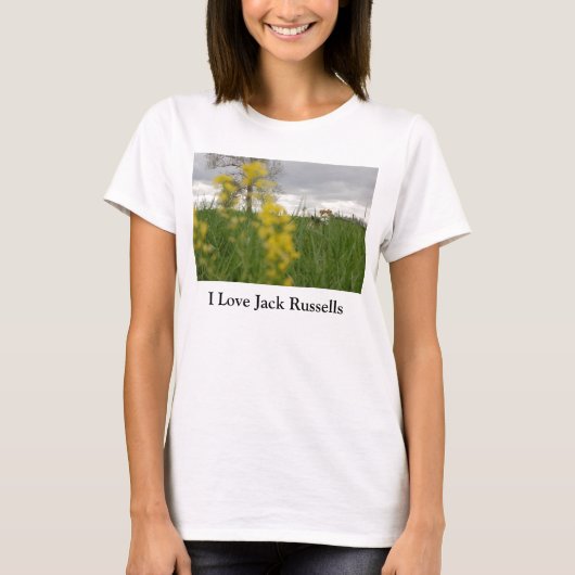 Ik hou van Jack Russells t-shirt (Voorkant)