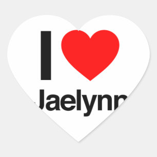 ik hou van jaelynn hart sticker