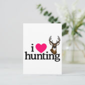 Ik hou van jagen briefkaart (Staand voorkant)