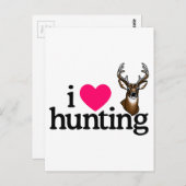 Ik hou van jagen briefkaart (Voorkant / Achterkant)