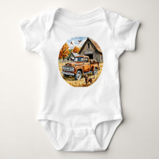 Ik hou van jagen met papa, Herfst jagen, herfst, Romper