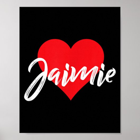 Ik hou van Jaimie voornaam Poster (Voorkant)