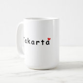 Ik hou van Jakarta Koffiemok (Voorkant links)