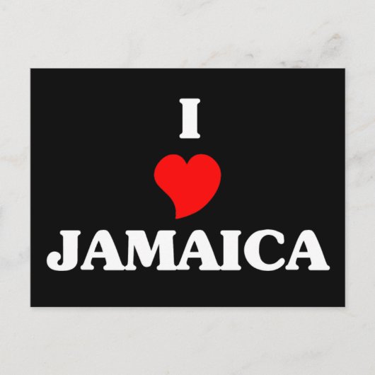 Ik hou van Jamaica Briefkaart (Voorkant)