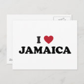 Ik hou van Jamaica Briefkaart (Voorkant / Achterkant)