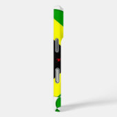 Ik hou van Jamaica | Krachtig Vlag Typografie Kuns Case-Mate iPhone Case (Achterkant / Rechts)