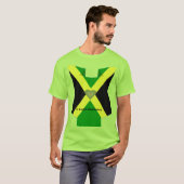 Ik hou van Jamaica National Flag Colors T-shirt (Voorkant volledig)
